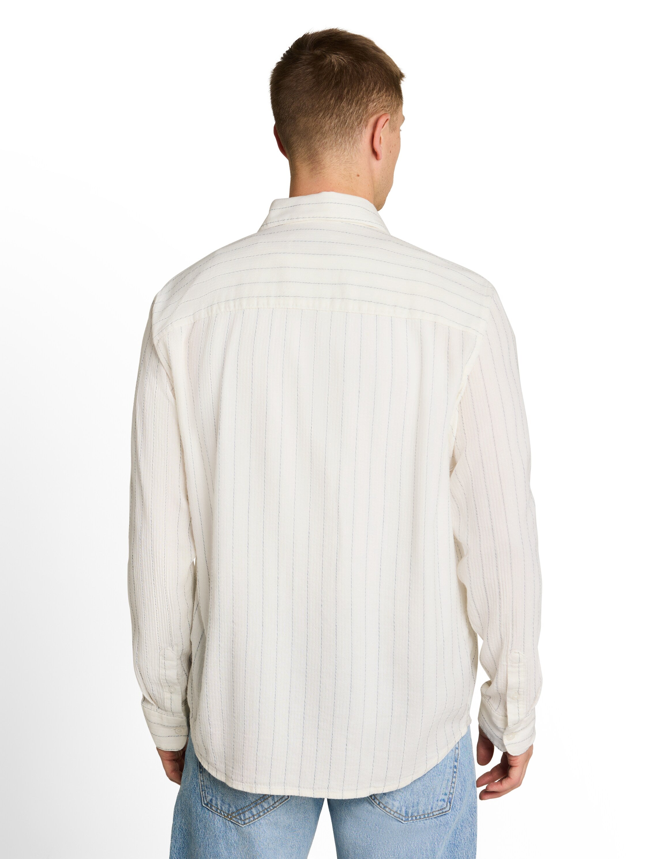 Relaxed Fit Hemd mit Streifen