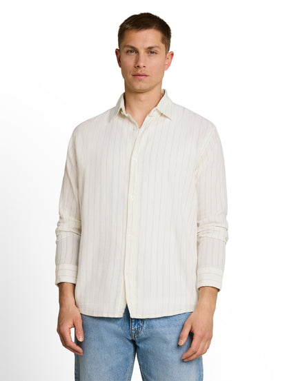 Relaxed Fit Hemd mit Streifen
