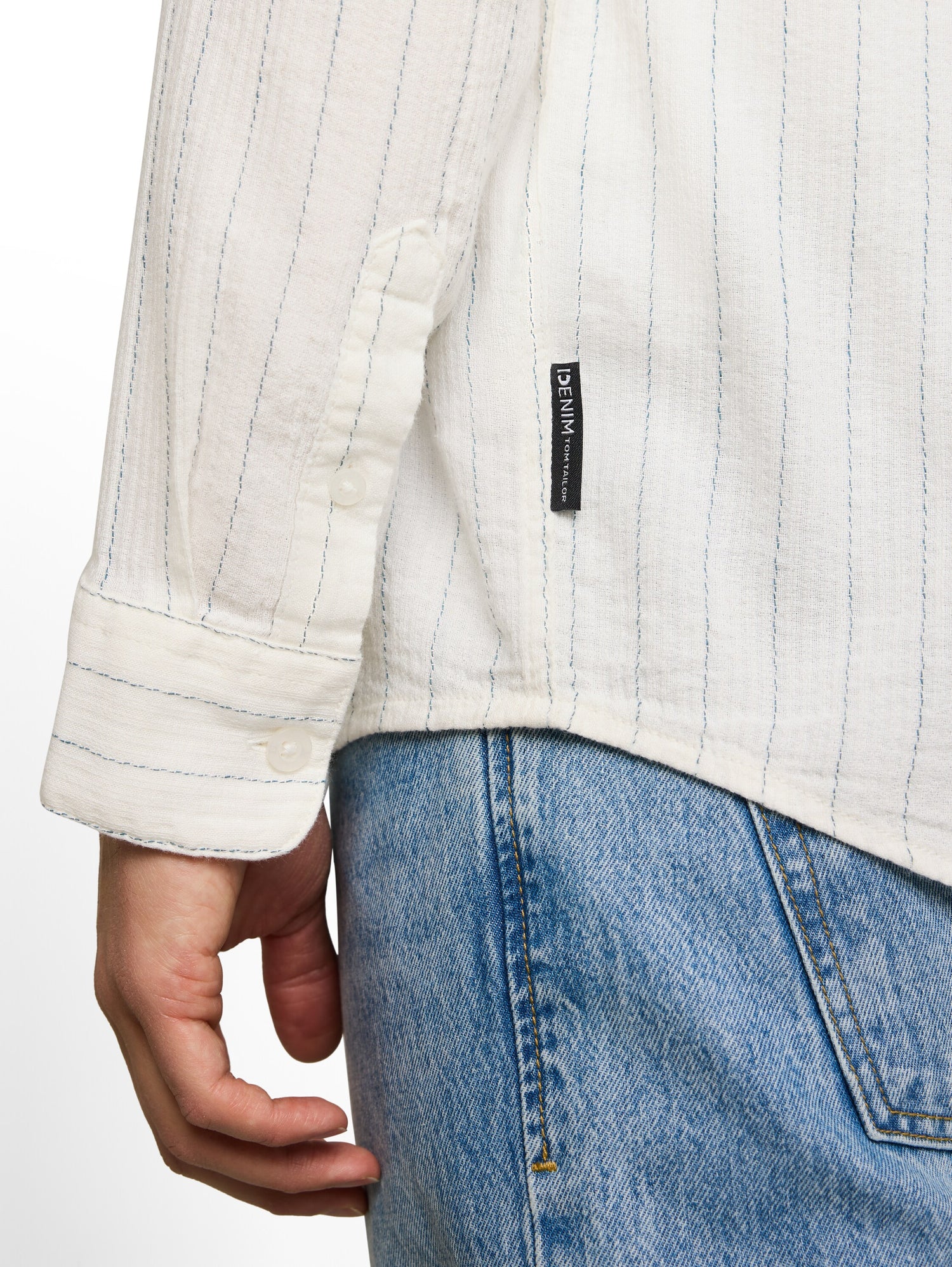 Relaxed Fit Hemd mit Streifen
