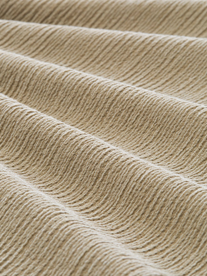 Crinkle T-Shirt mit V-Ausschnitt