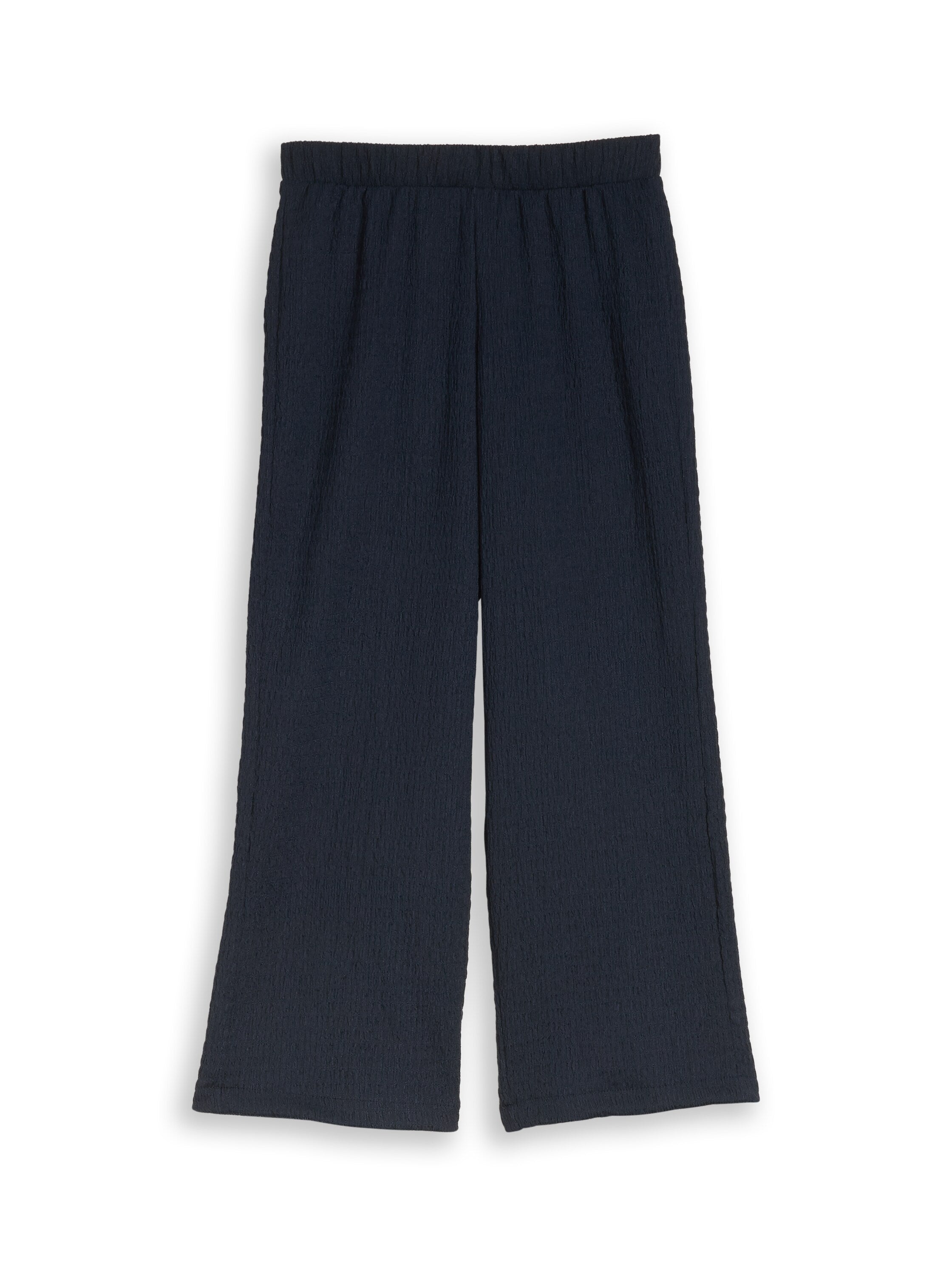 Wide Leg Hose mit Struktur