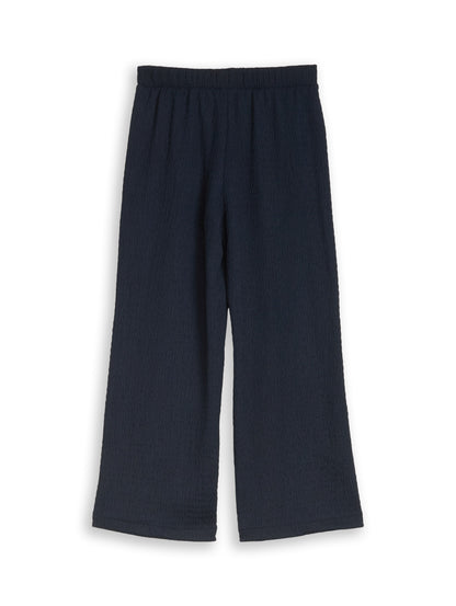 Wide Leg Hose mit Struktur