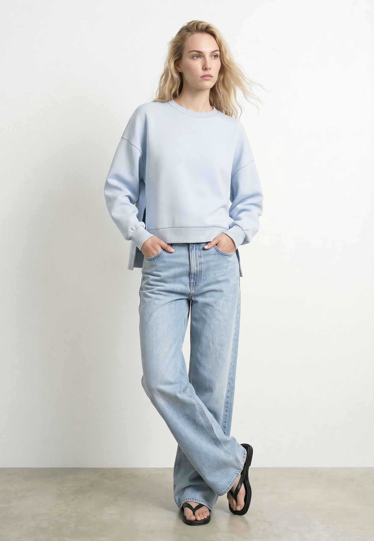 HDHAZEL CROPPED BOXY SWEAT