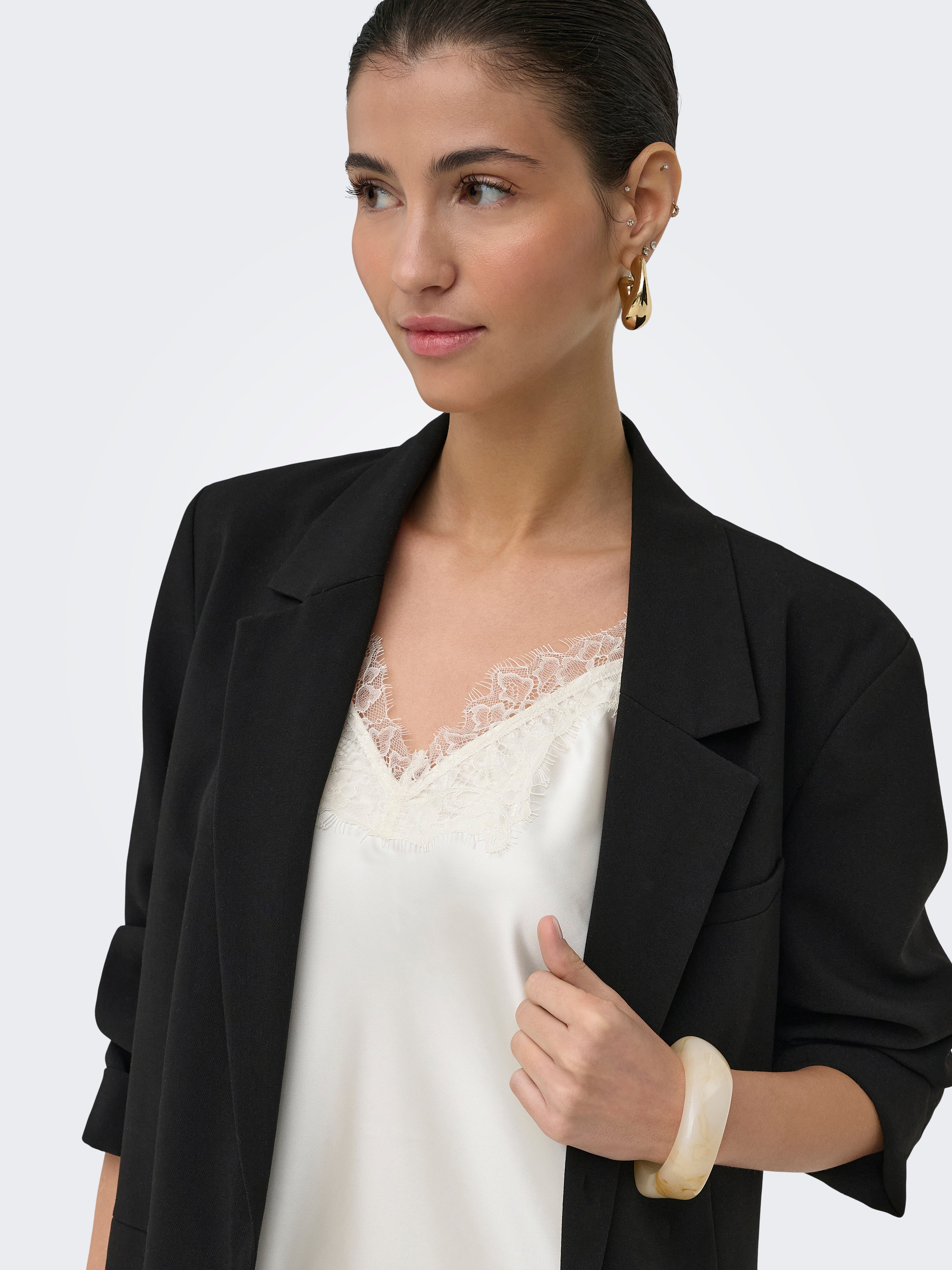 ONLBELLA STRAP SATIN LACE DRESS WVN EX