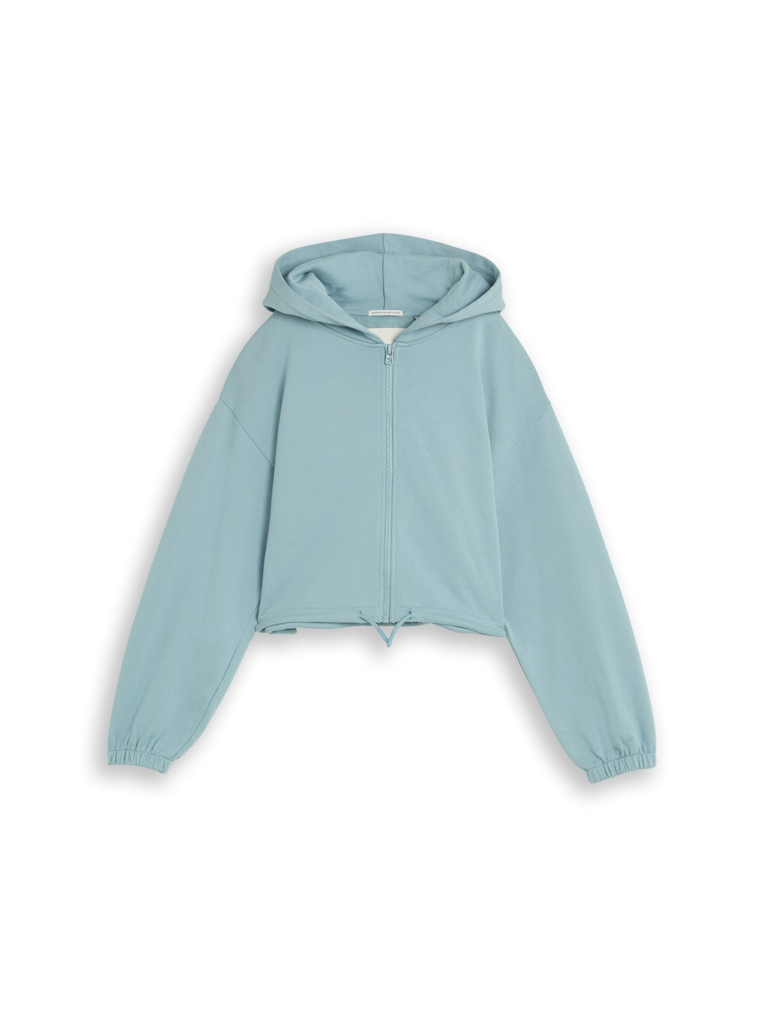 Cropped Hoodie Sweatjacke mit Kordelzug