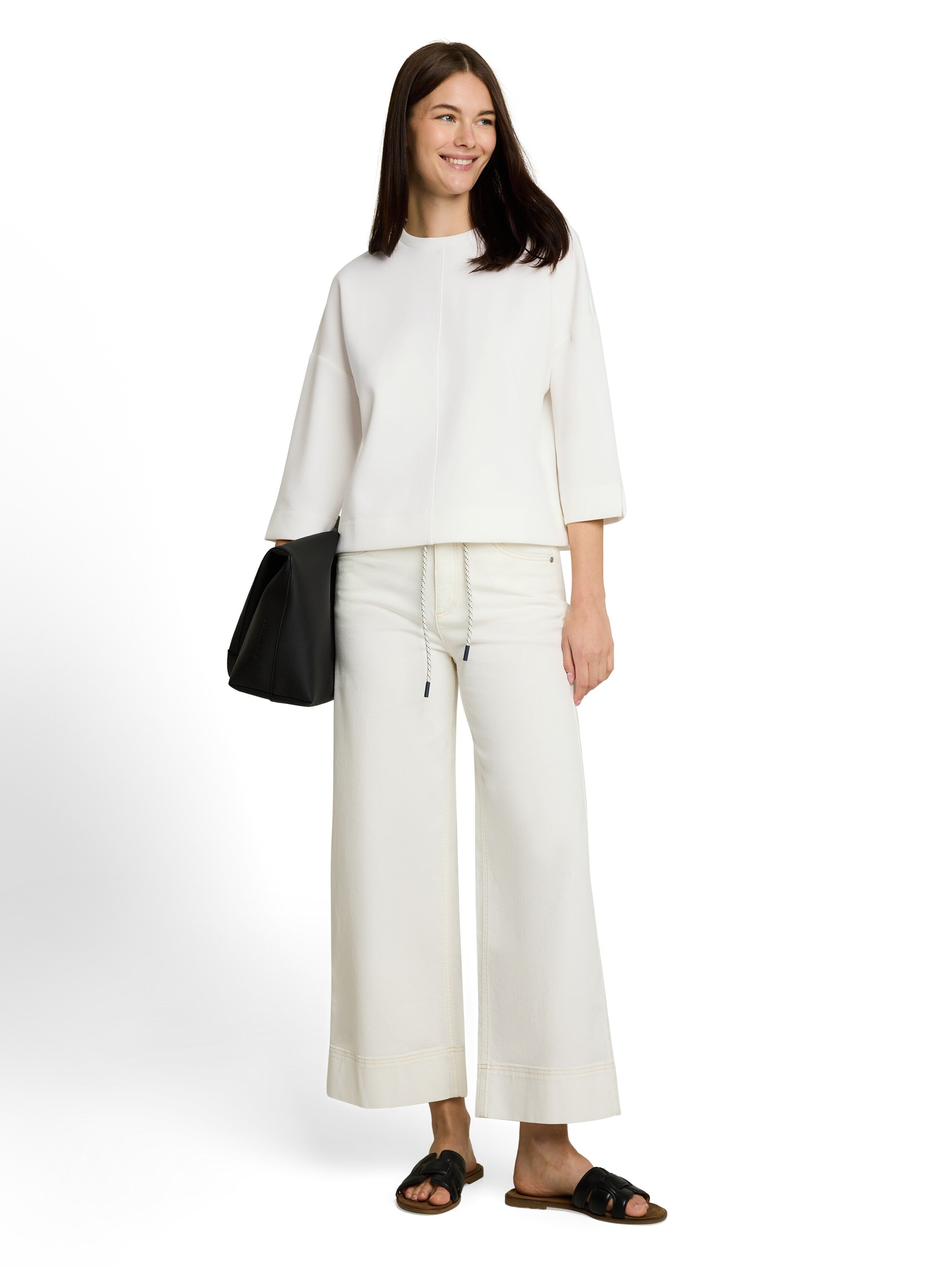 Loose Fit Sweatshirt mit 7/8-Arm