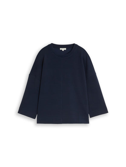 Loose Fit Sweatshirt mit 7/8-Arm