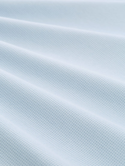 Henley T-Shirt mit Waffelstruktur