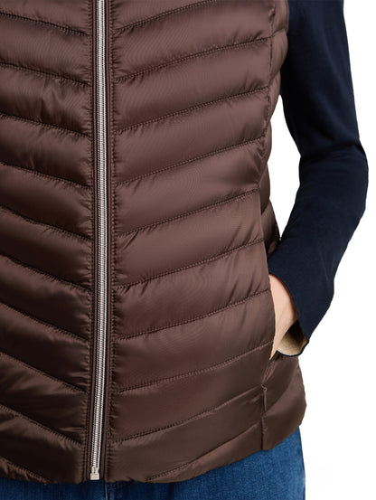 Lightweight Steppweste mit Stehkragen