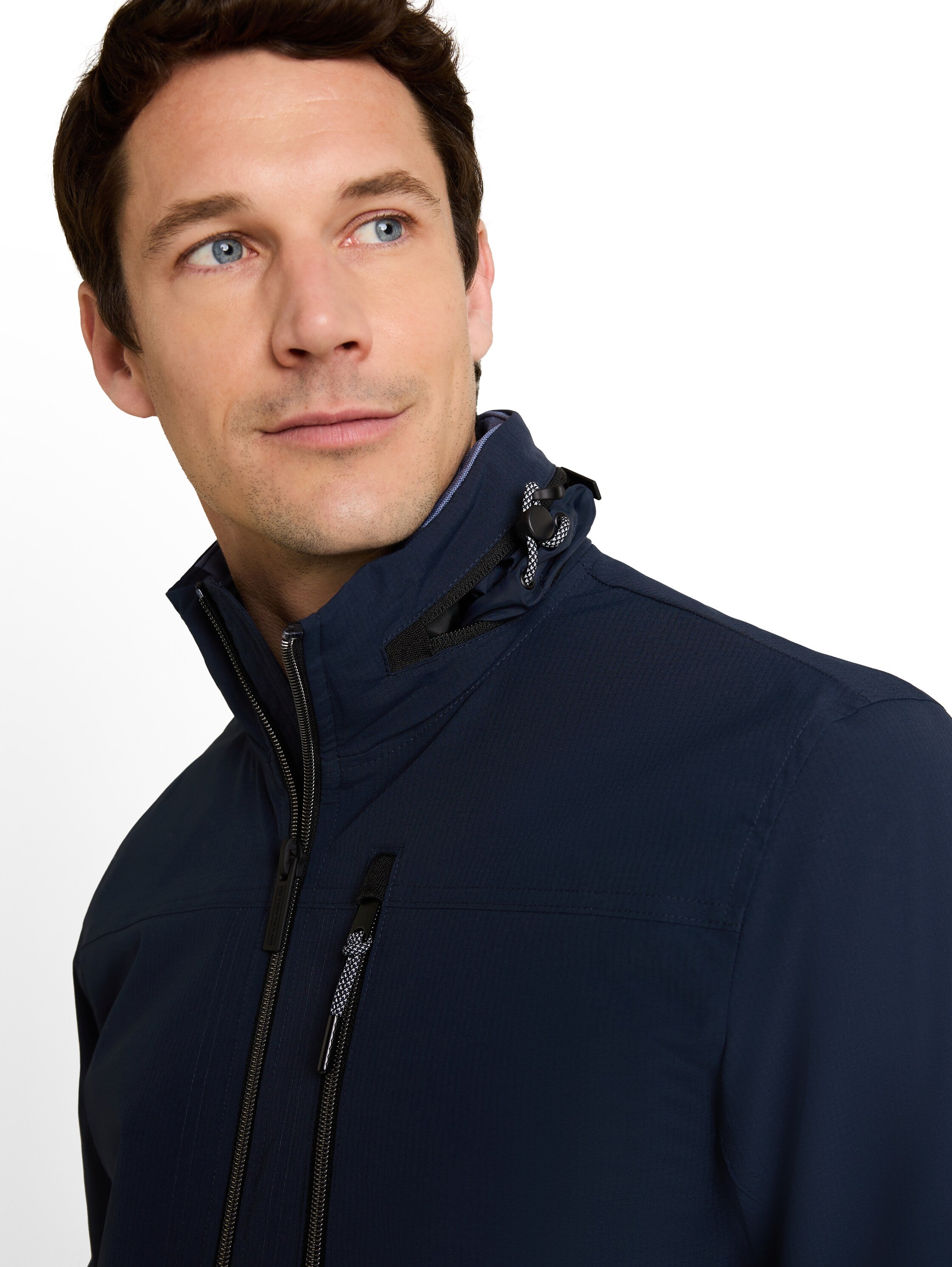 Blouson Jacke mit verstaubarer Kapuze