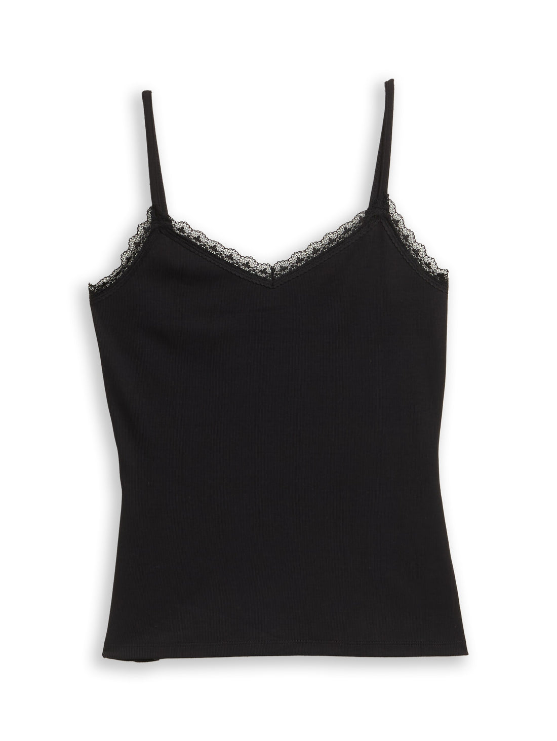 Slim Fit Top mit Spitze