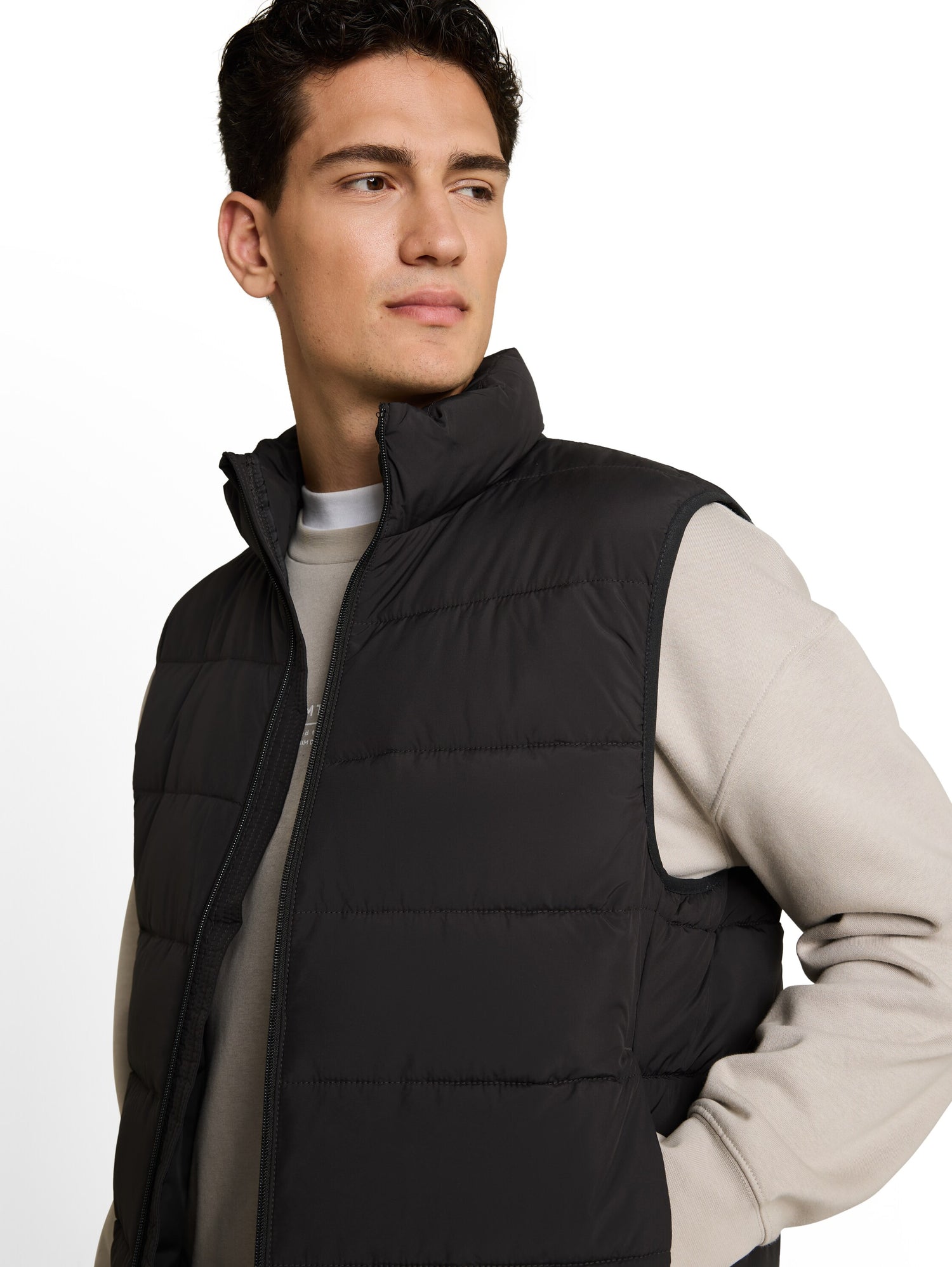 Lightweight Steppweste mit Stehkragen