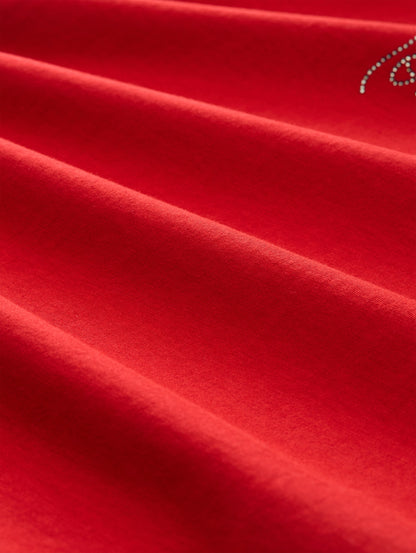 T-Shirt mit Glitzer-Logo