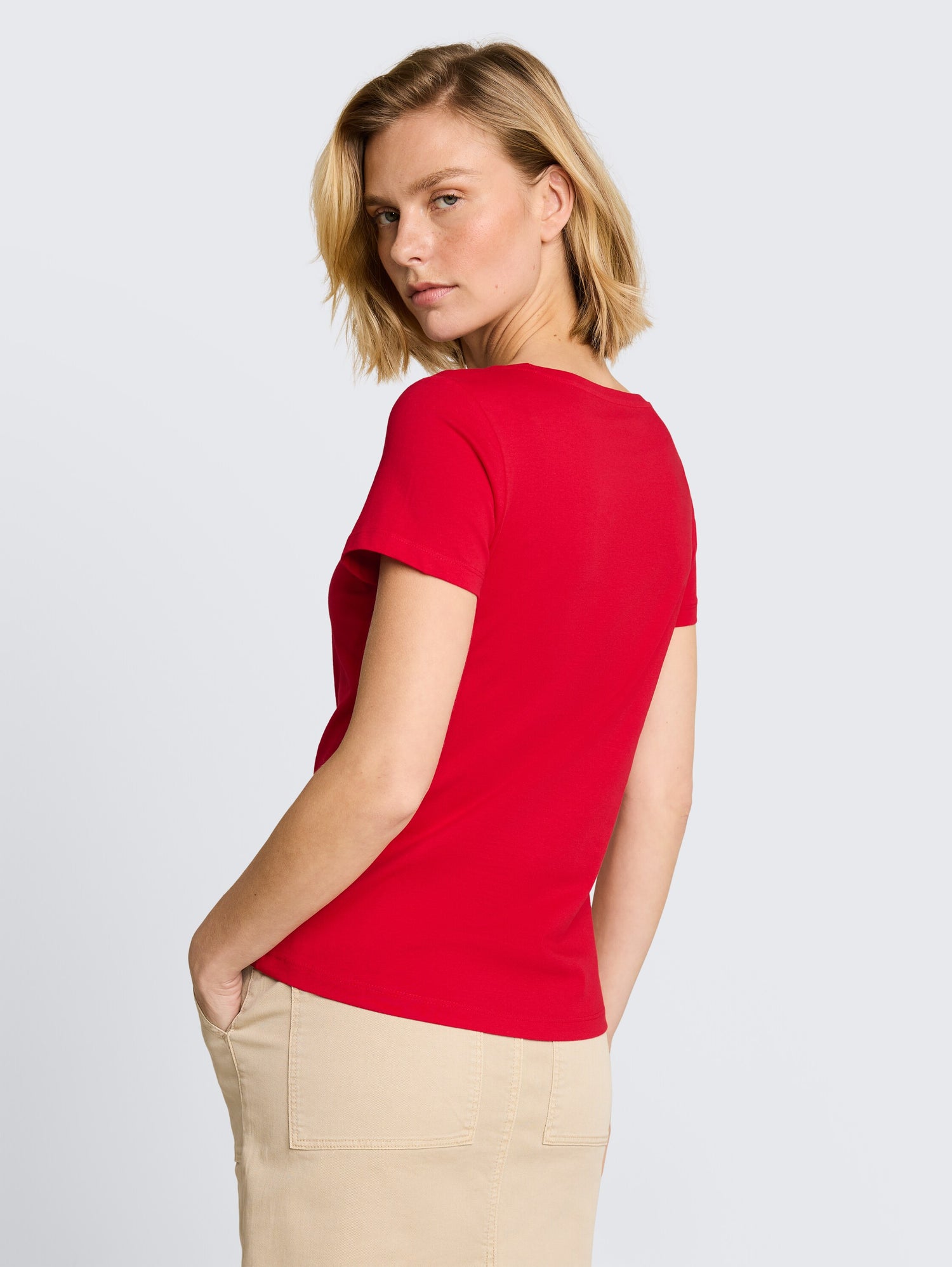 T-Shirt mit Glitzer-Logo