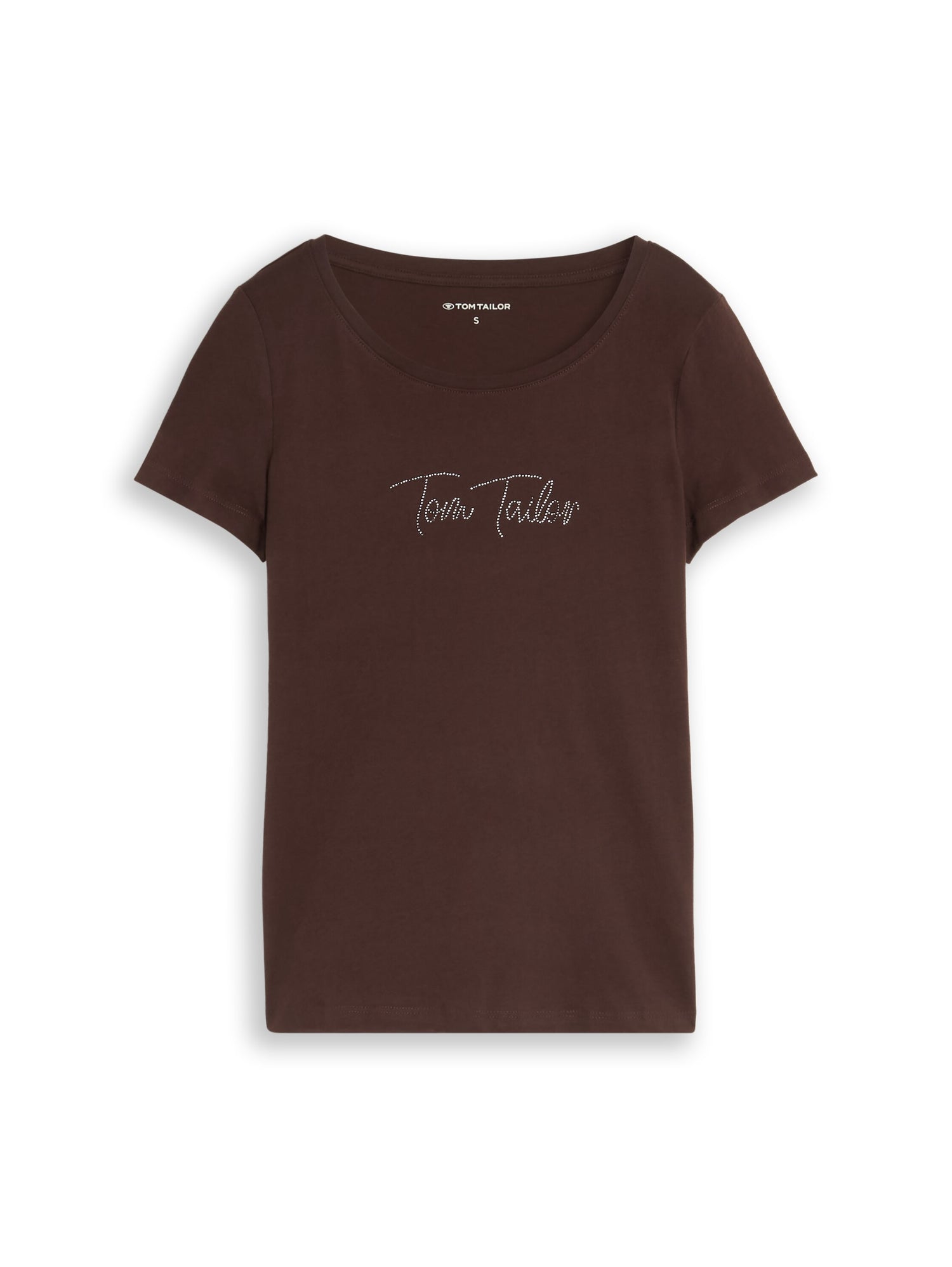 T-Shirt mit Glitzer-Logo
