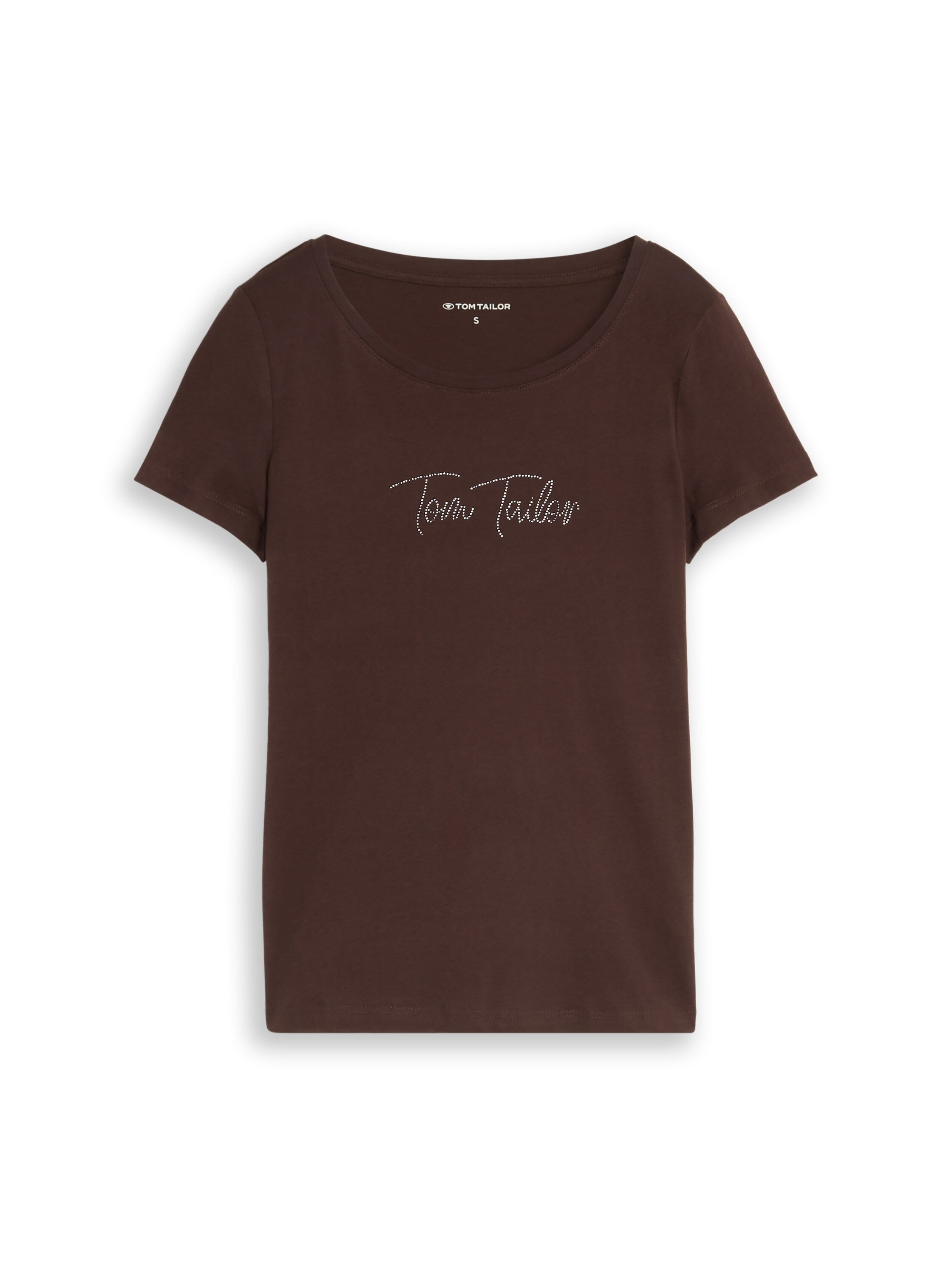 T-Shirt mit Glitzer-Logo