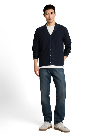 Strickjacke mit Polokragen