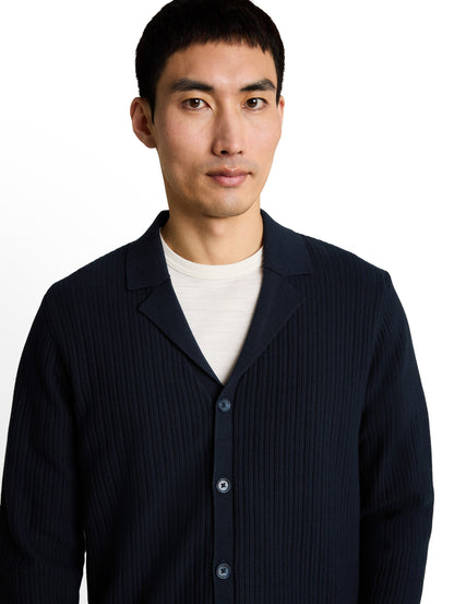 Strickjacke mit Polokragen