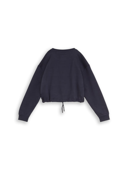 Cropped Sweatshirt mit Print