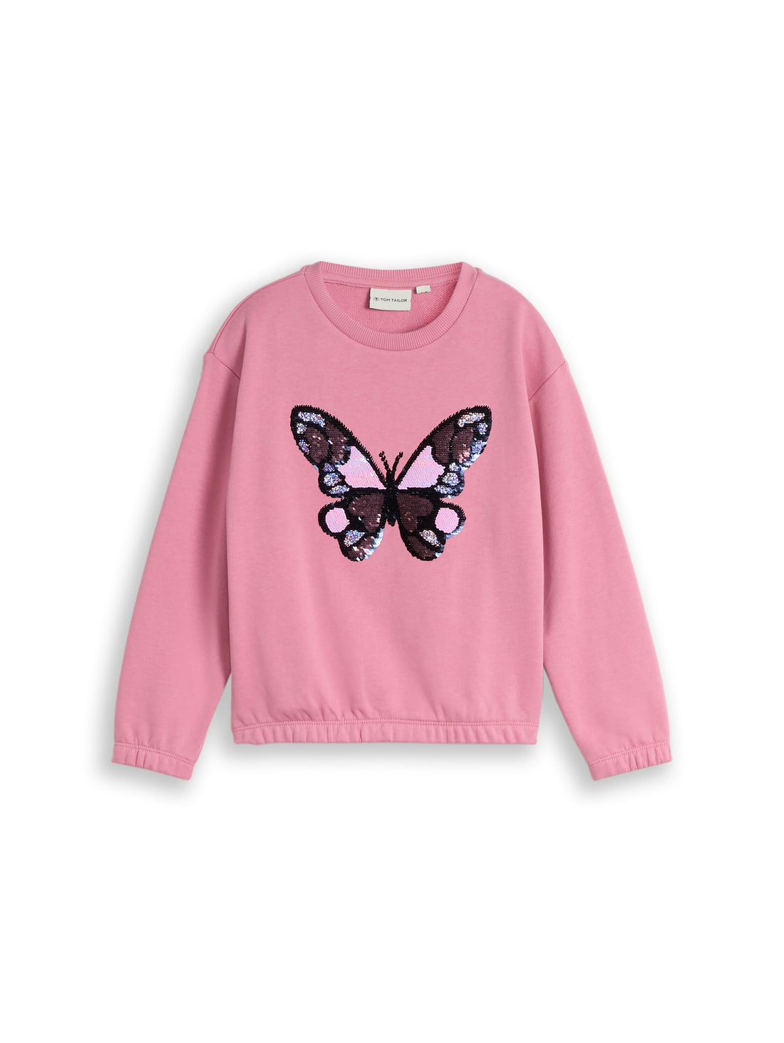 Cropped Sweatshirt mit Wendepailletten