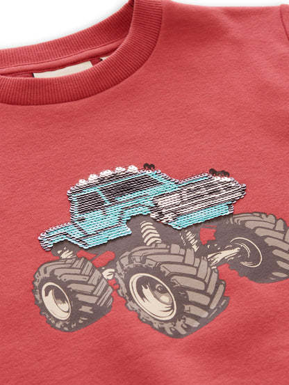 Sweatshirt mit Wendepailletten