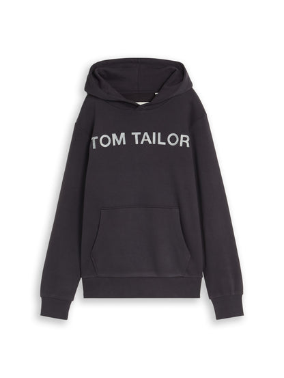 Hoodie Sweatshirt mit Logo-Print