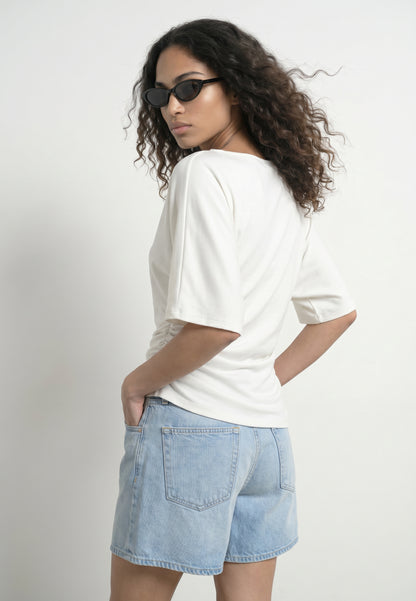 HDYURI SS DRAPED TOP
