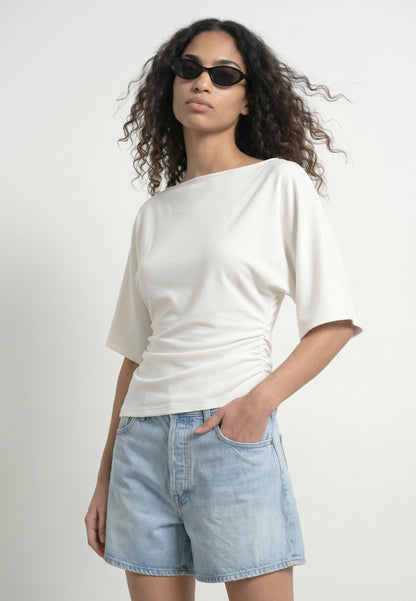 HDYURI SS DRAPED TOP