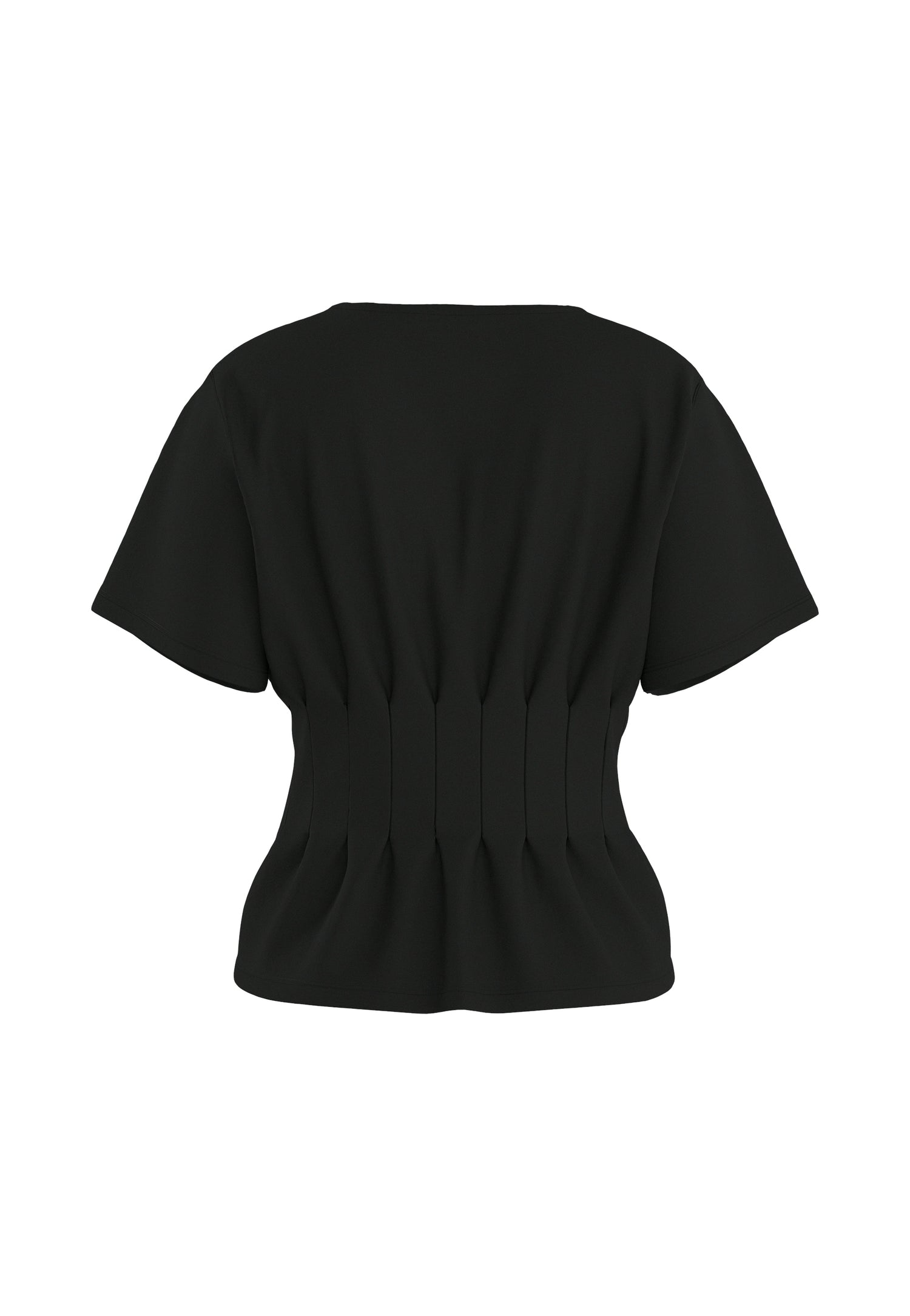 HDORIA SS PLEATED T-SHIRT