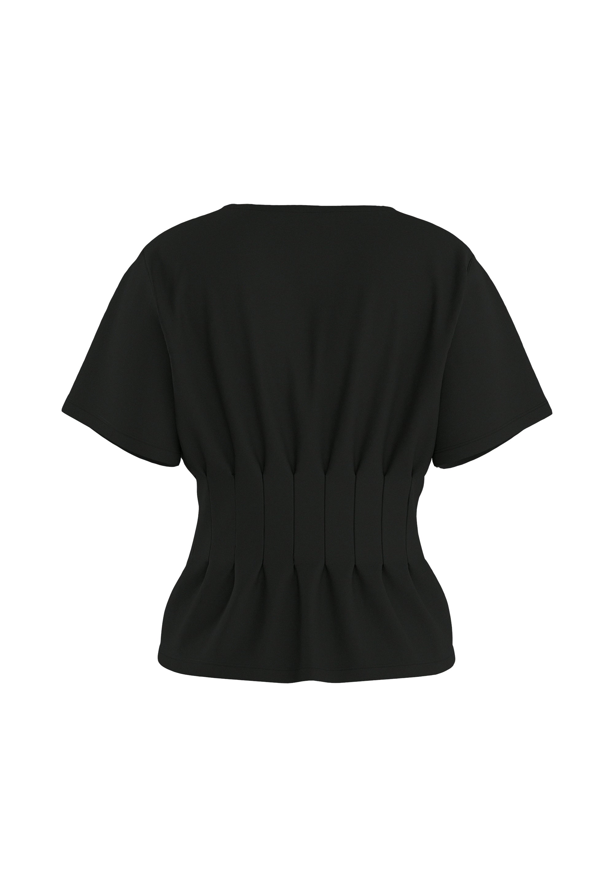 HDORIA SS PLEATED T-SHIRT