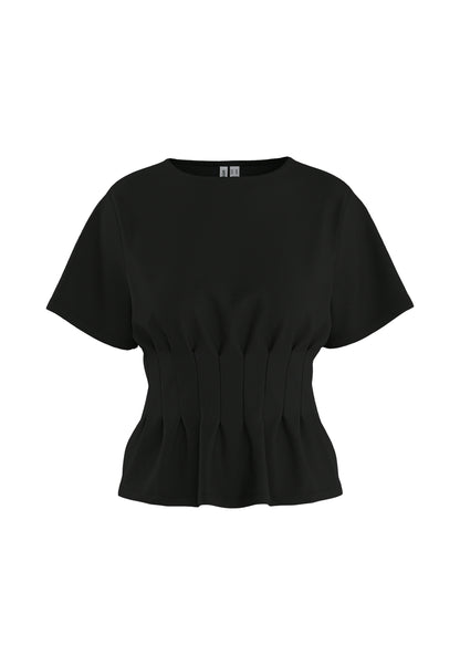 HDORIA SS PLEATED T-SHIRT