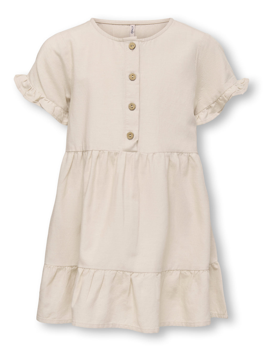 KMGANNABELL S/S LINEN DRESS PNT