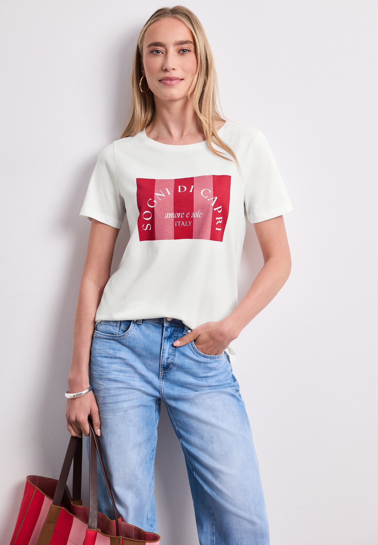 T-Shirt mit Rundhals und Print