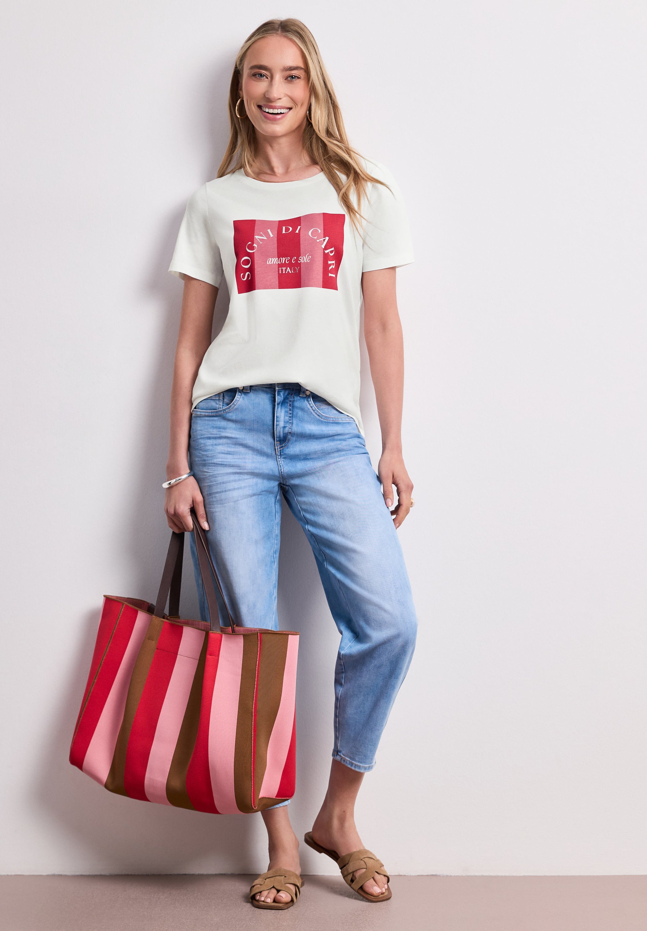 T-Shirt mit Rundhals und Print