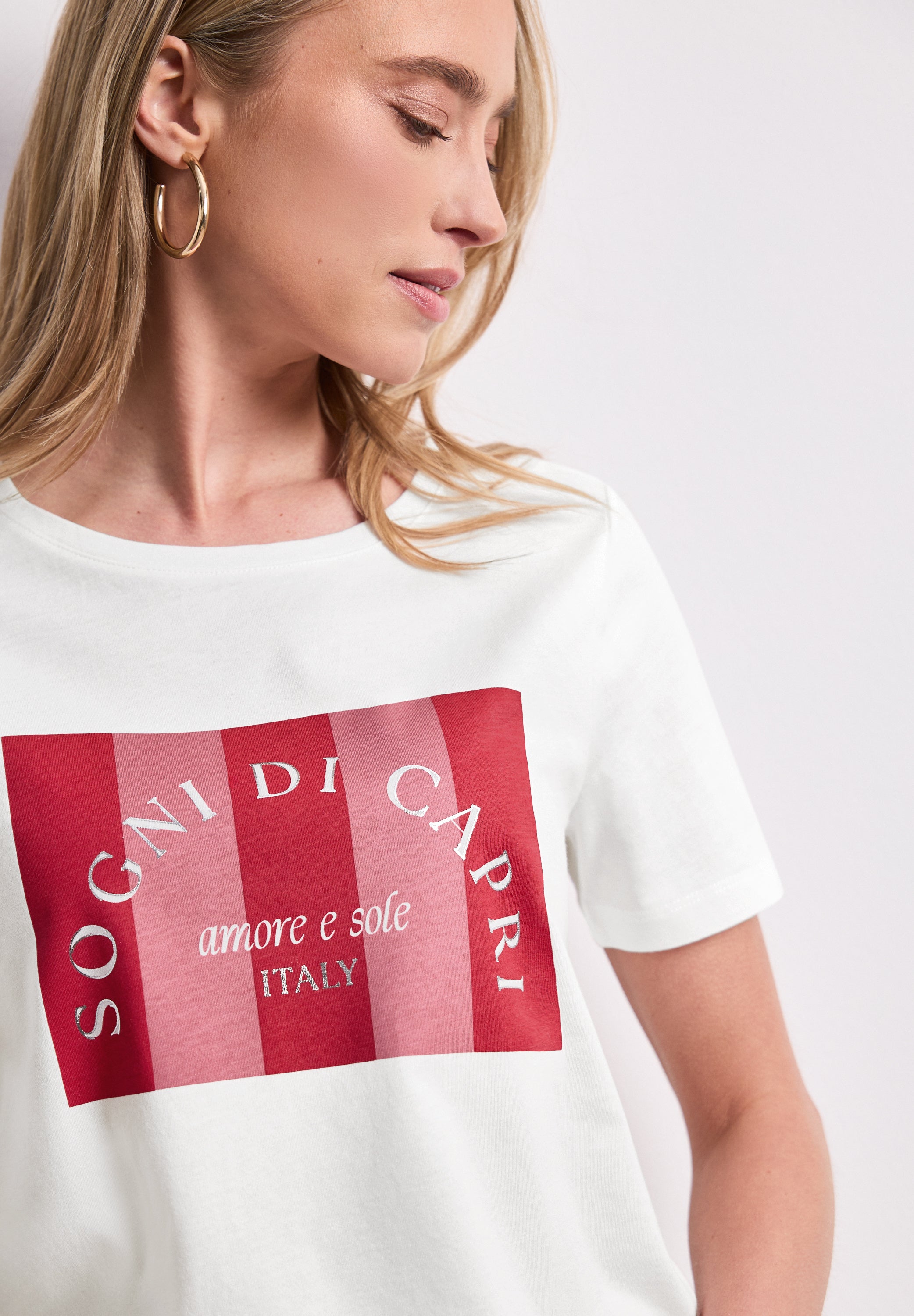 T-Shirt mit Rundhals und Print