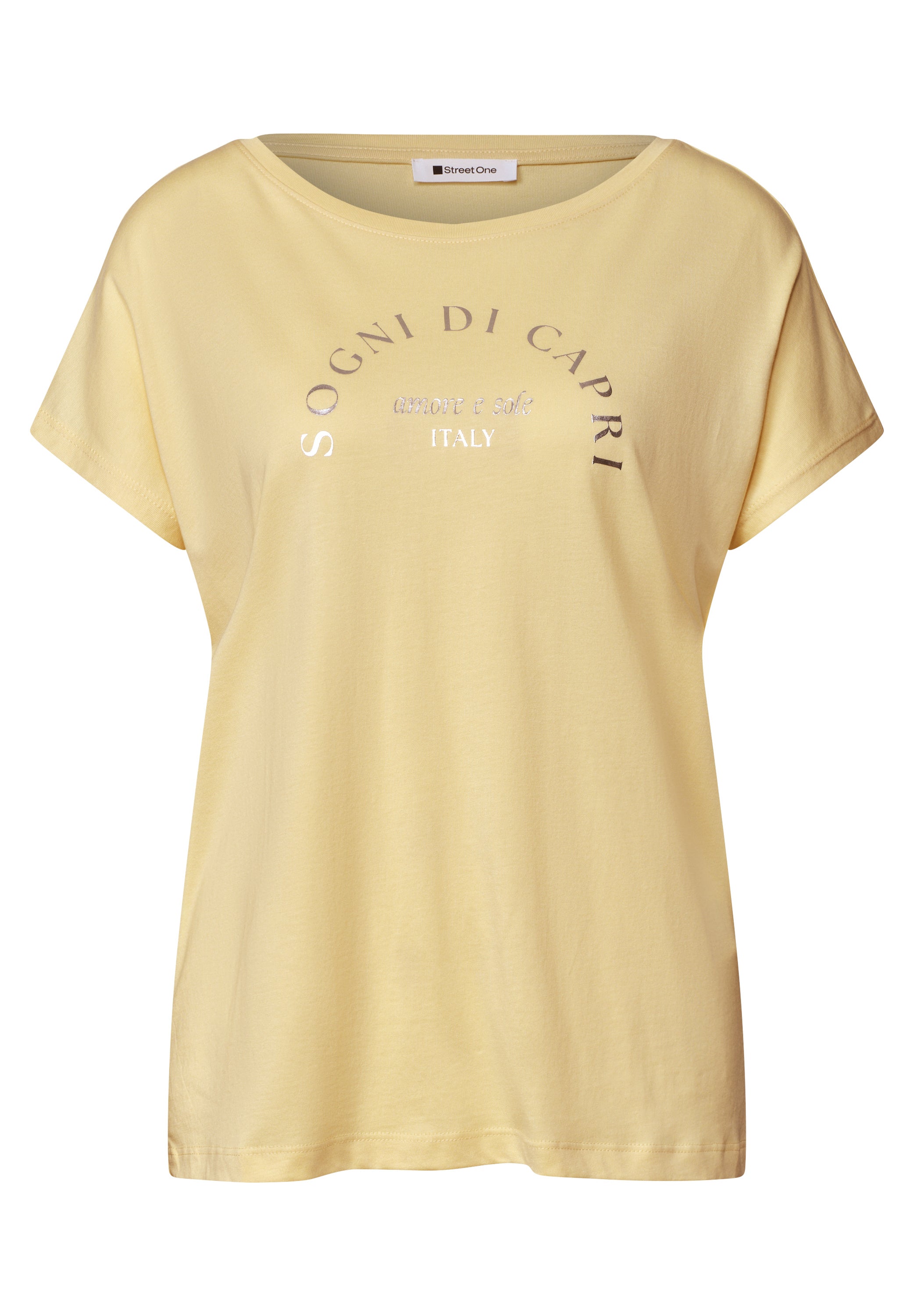Dropped Shoulder Shirt mit Rundhals