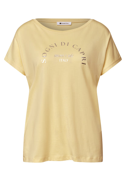 Dropped Shoulder Shirt mit Rundhals