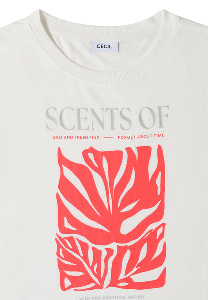 T-Shirt mit Rundhals und Frontprint
