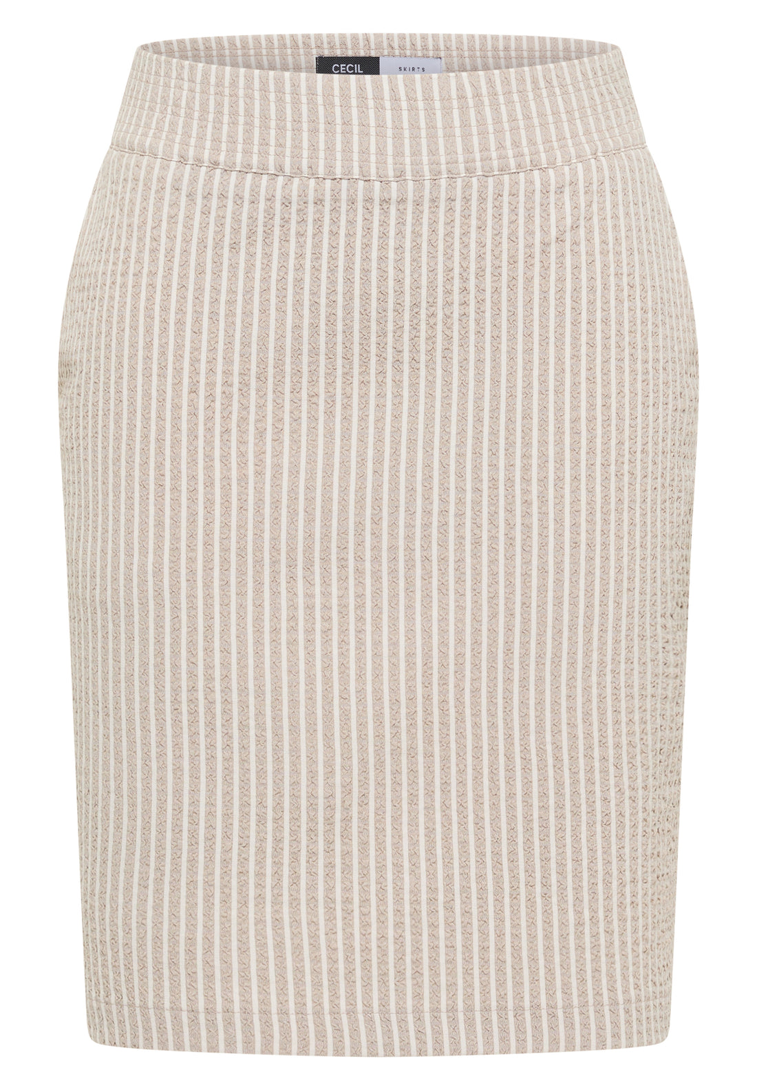 Knielanger Jogg Skirt in Seersucker-Qualität
