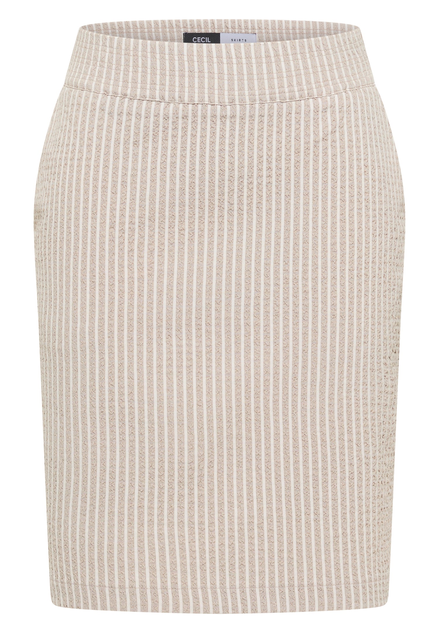 Knielanger Jogg Skirt in Seersucker-Qualität