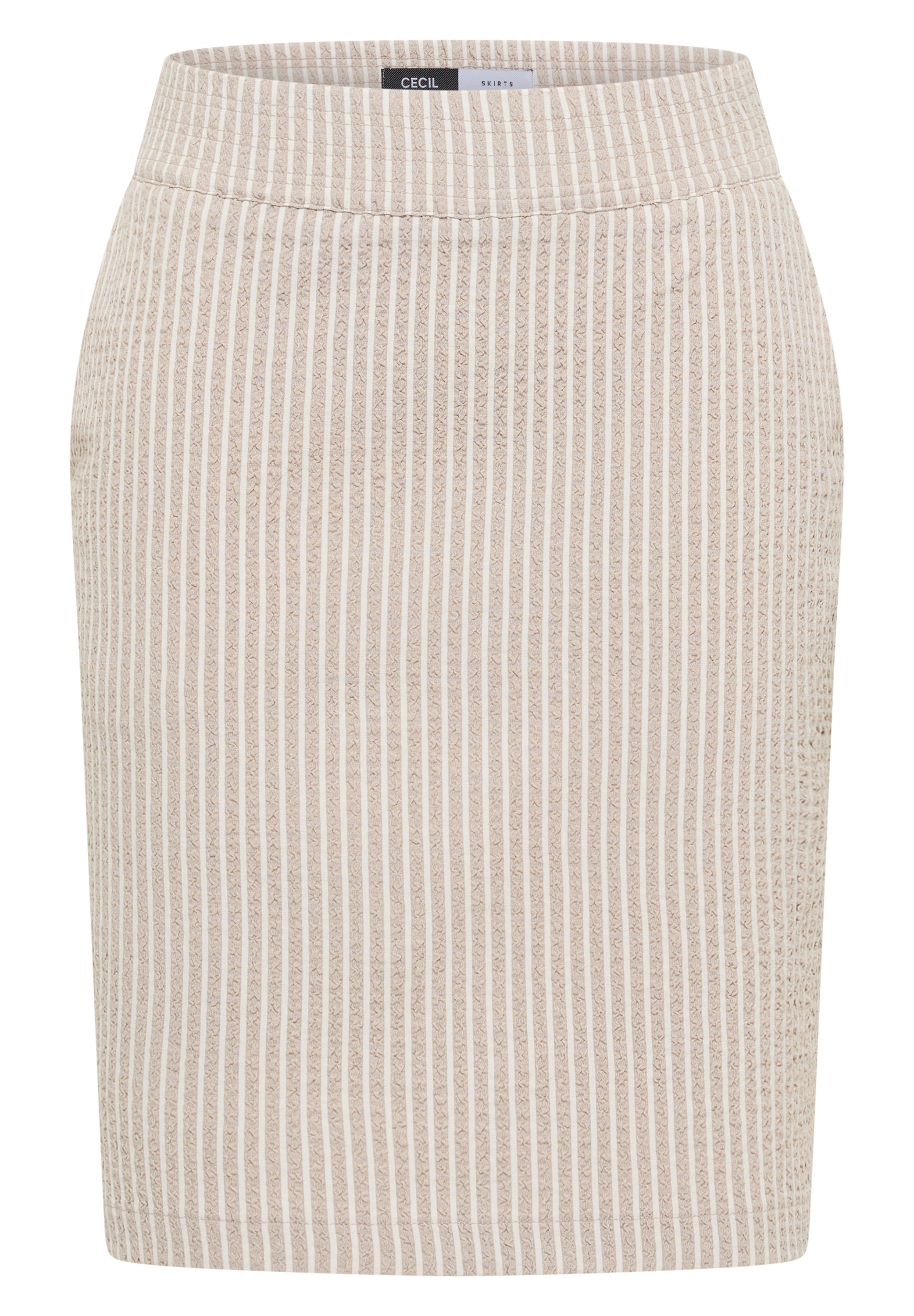 Knielanger Jogg Skirt in Seersucker-Qualität