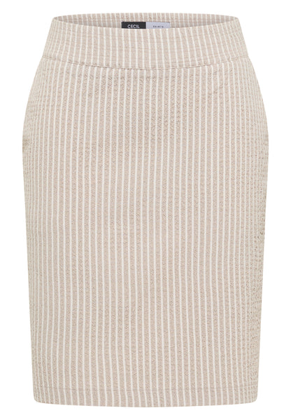 Knielanger Jogg Skirt in Seersucker-Qualität