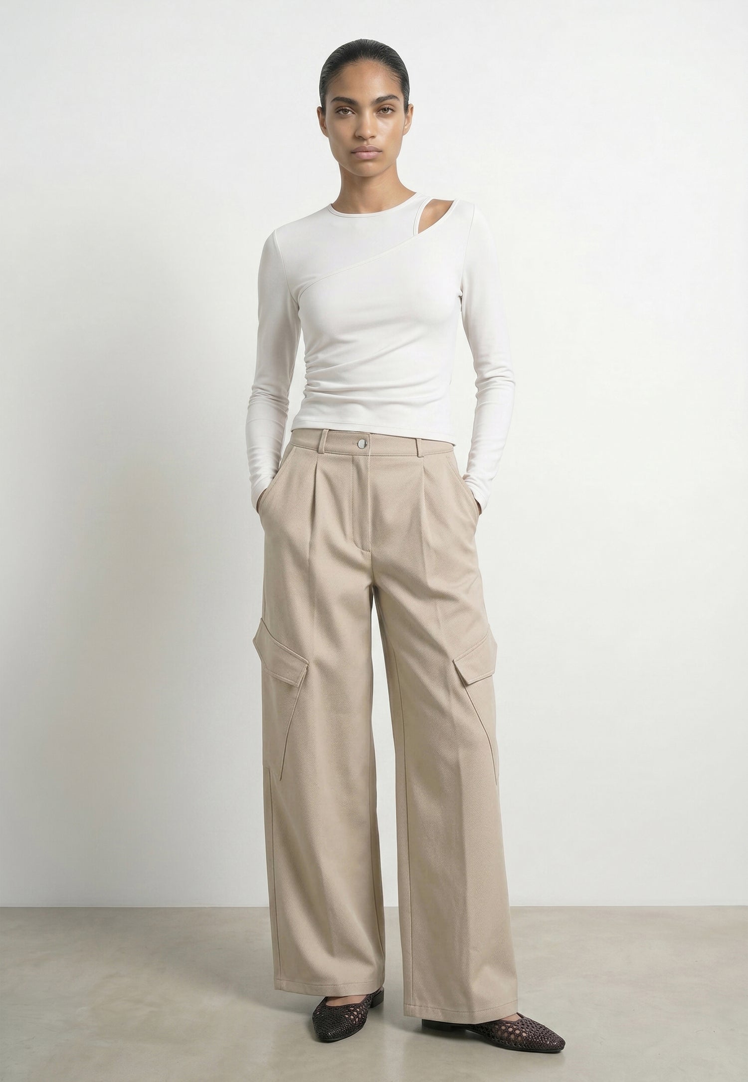 HDJULIA LS LAYERED FITTED TOP