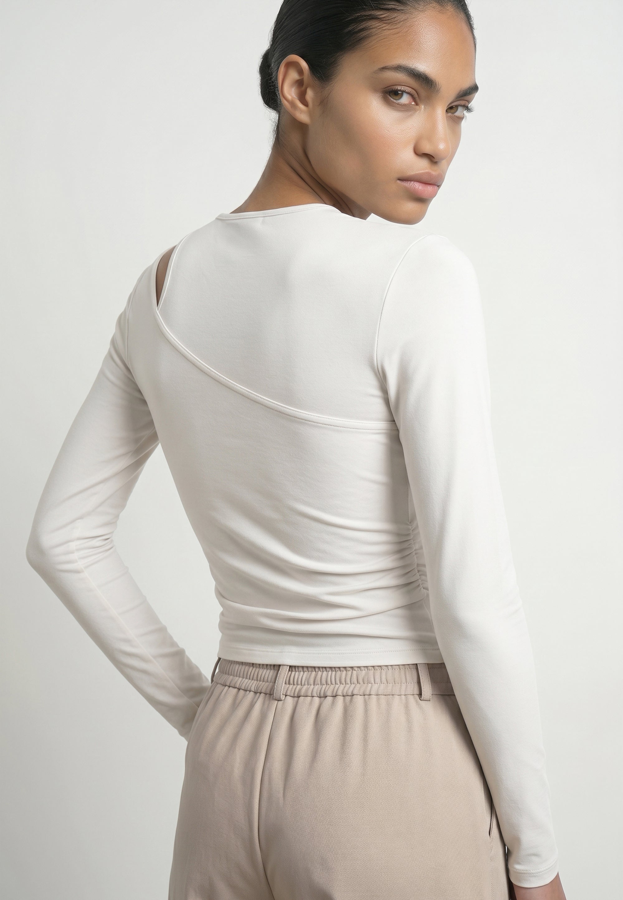 HDJULIA LS LAYERED FITTED TOP