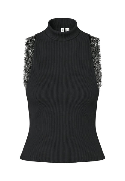 HDIDA HIGH NECK LACE TOP