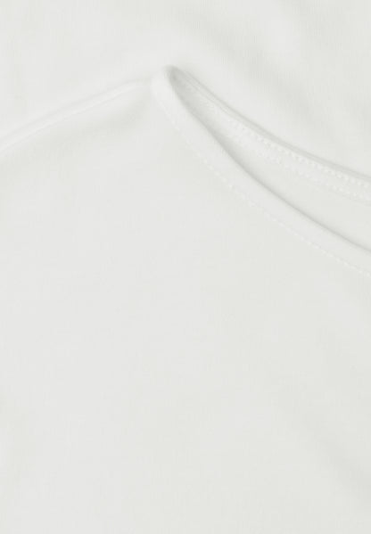 Basic Shirt mit Boat Neck und Elastikbund