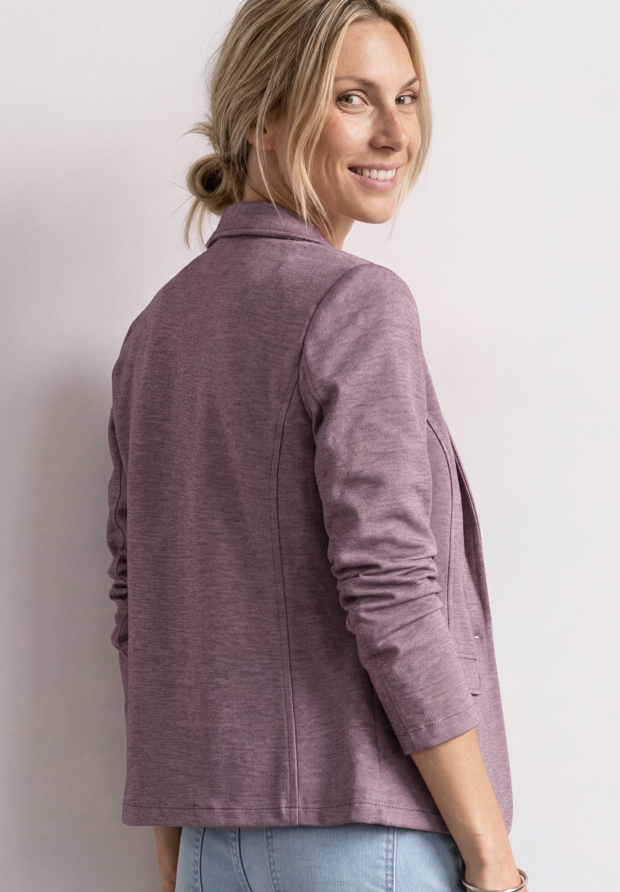 Basic Blazer in Unifarbe