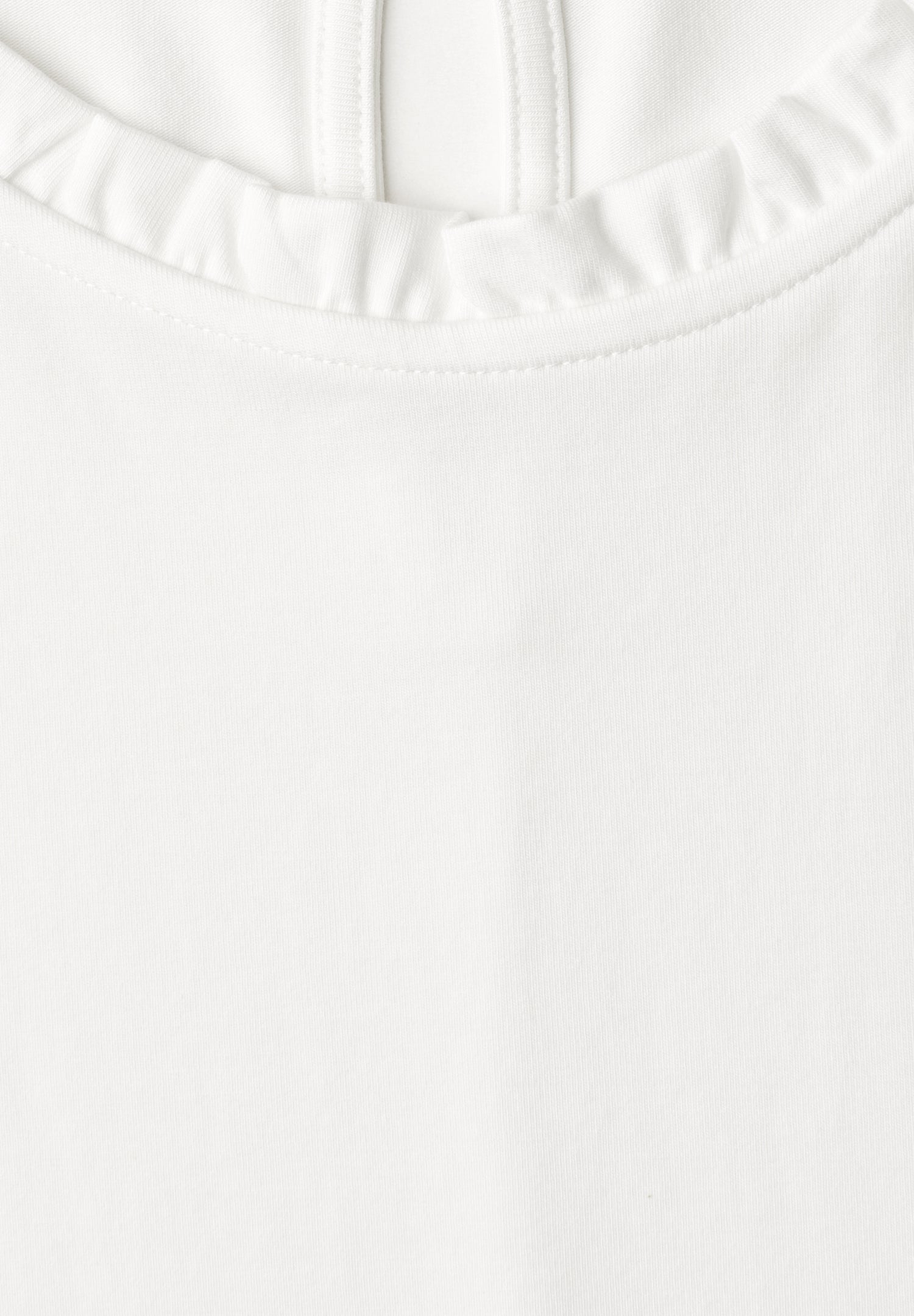 T-Shirt mit Rundhals und Rüschendetails