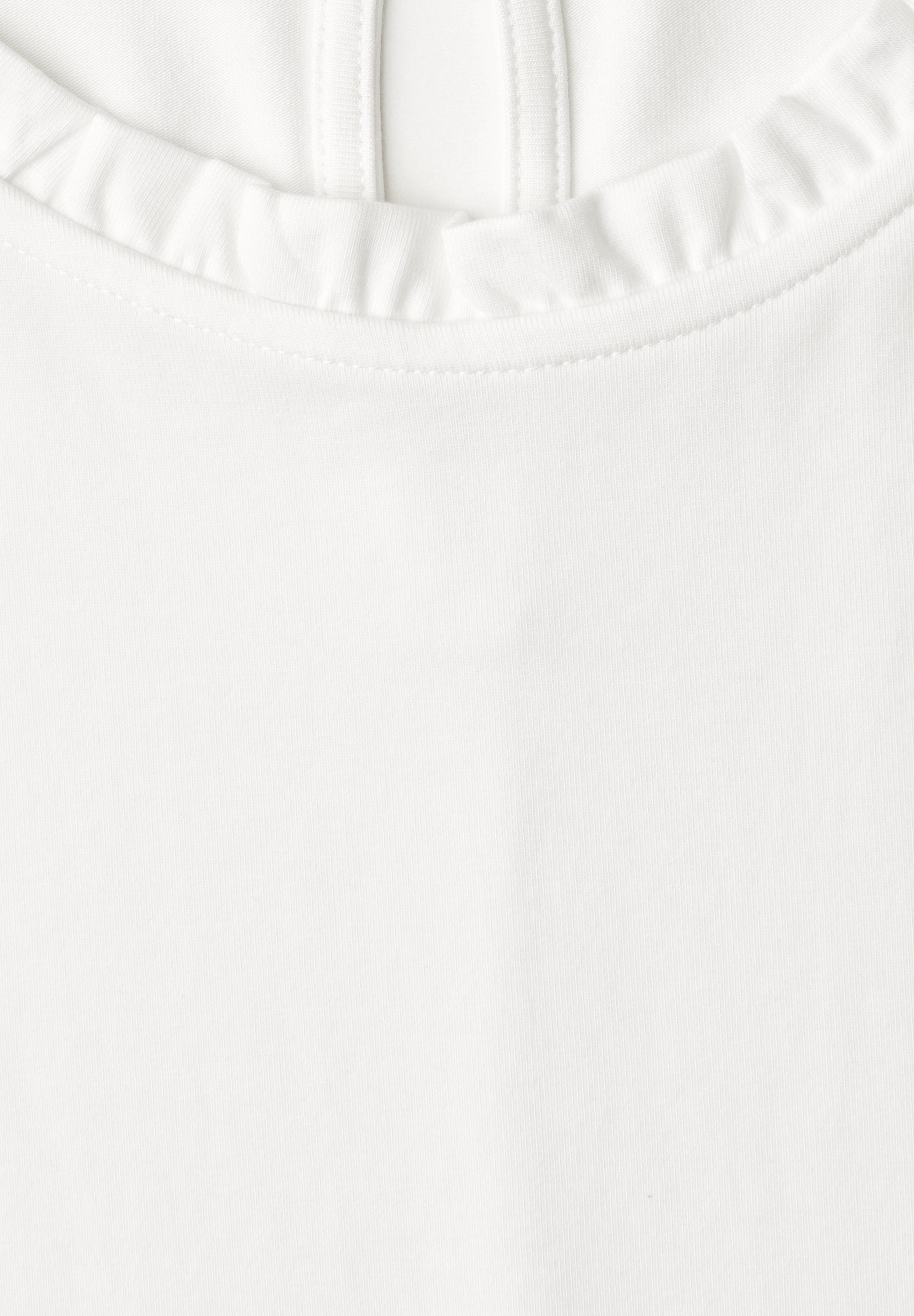 T-Shirt mit Rundhals und Rüschendetails