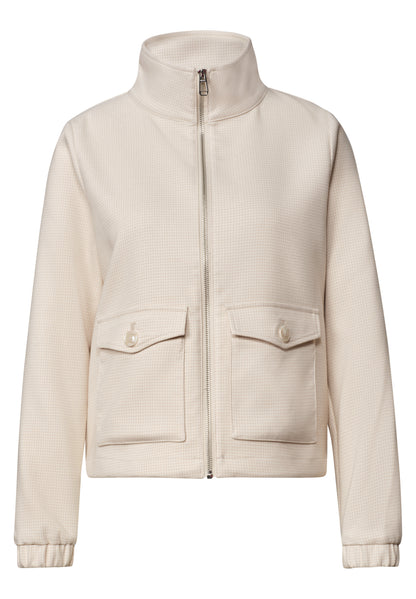 Jacke mit Stehkragen und Zipper